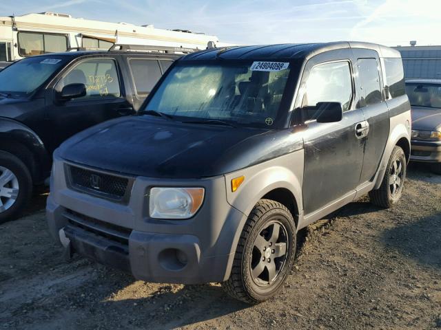 5J6YH28593L050318 - 2003 HONDA ELEMENT EX BLACK photo 2