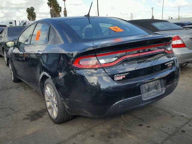 1C3CDFCB5ED670021 - 2014 DODGE DART LIMIT BLACK photo 3