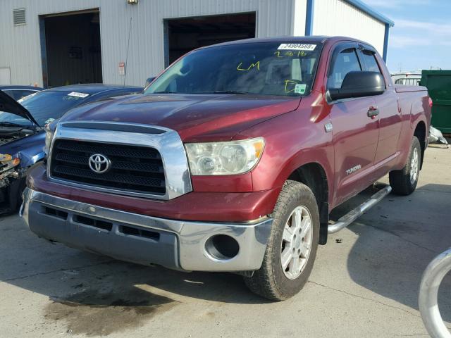 5TFRT54177X004269 - 2007 TOYOTA TUNDRA DOU RED photo 2