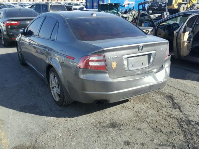 19UUA66277A036235 - 2007 ACURA TL CHARCOAL photo 3