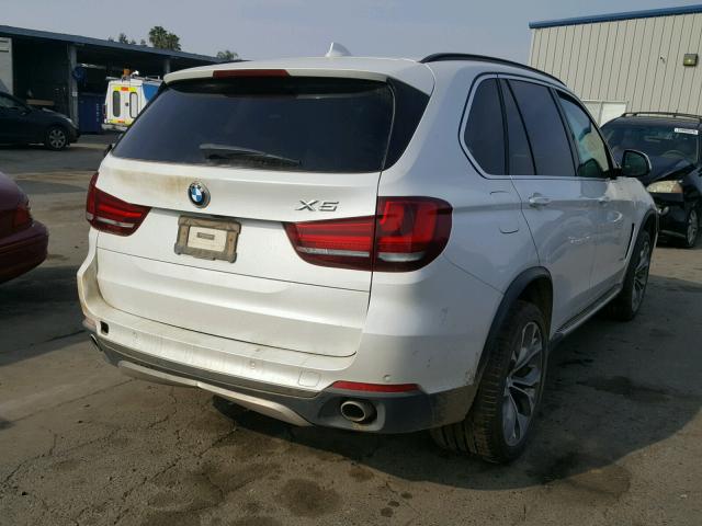 5UXKS4C57E0J95134 - 2014 BMW X5 XDRIVE3 WHITE photo 4