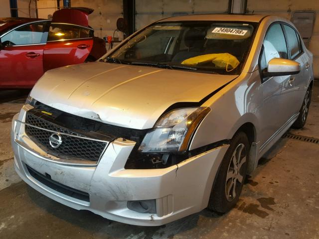 3N1AB6AP5CL729599 - 2012 NISSAN SENTRA 2.0 SILVER photo 2