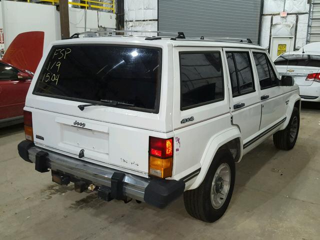 1J4FJ38L8KL500054 - 1989 JEEP CHEROKEE P WHITE photo 4