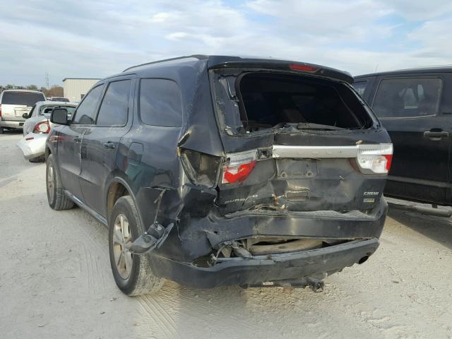 1D4RD4GG5BC688295 - 2011 DODGE DURANGO CR BLACK photo 3