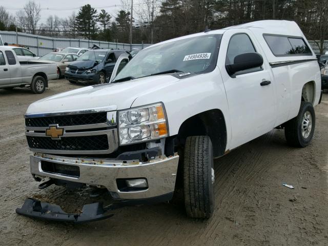 1GC0CXCG3BF103342 - 2011 CHEVROLET SILVERADO WHITE photo 2