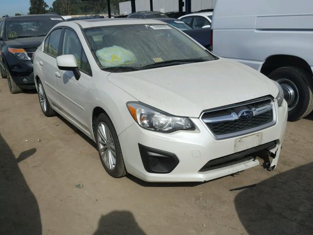 JF1GJAD68EH024741 - 2014 SUBARU IMPREZA PR WHITE photo 1