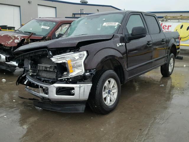 1FTEW1CB1JFA64232 - 2018 FORD F150 SUPER BLACK photo 2