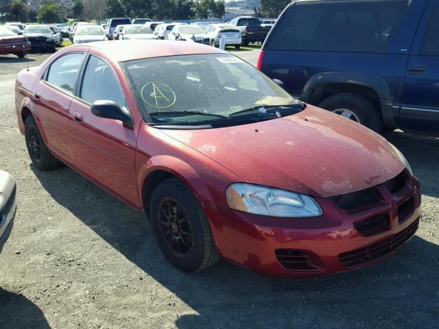 1B3EL46TX5N609646 - 2005 DODGE STRATUS SX RED photo 1