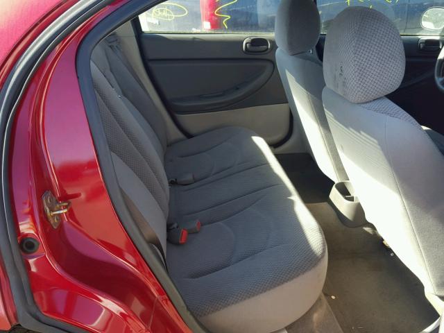 1B3EL46TX5N609646 - 2005 DODGE STRATUS SX RED photo 6