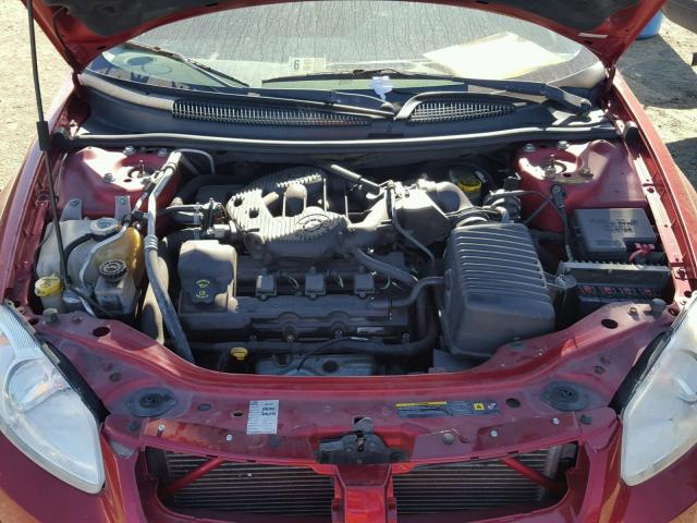 1B3EL46TX5N609646 - 2005 DODGE STRATUS SX RED photo 7