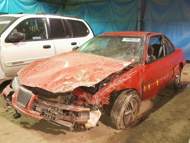 1G2NE15M9SM500179 - 1995 PONTIAC GRAND AM S Qırmızı foto 2
