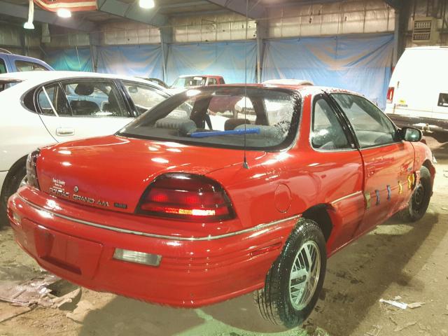 1G2NE15M9SM500179 - 1995 PONTIAC GRAND AM S Qırmızı foto 4