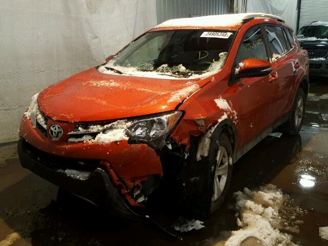 2T3RFREV1FW282801 - 2015 TOYOTA RAV4 XLE ORANGE photo 2