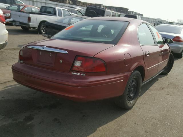 1MEFM50U83A618310 - 2003 MERCURY SABLE GS BURGUNDY photo 4