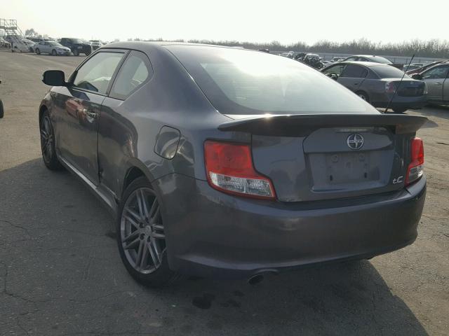 JTKJF5C7XB3009677 - 2011 TOYOTA SCION TC 石墨色 照片 3