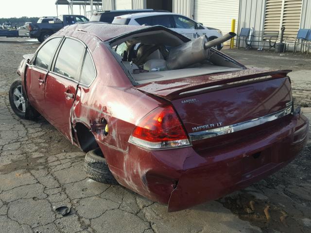 2G1WT57K491109061 - 2009 CHEVROLET IMPALA 1LT RED photo 3