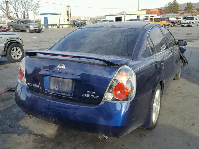 1N4BL11D56N303879 - 2006 NISSAN ALTIMA SE BLUE photo 4