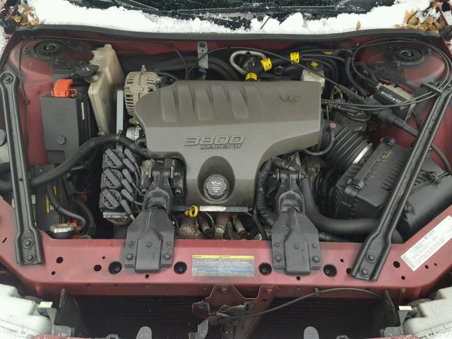 2G4WB52K341256459 - 2004 BUICK REGAL LS BURGUNDY photo 7