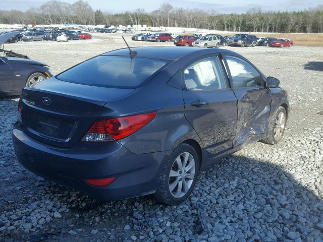 KMHCU4AE0CU248325 - 2012 HYUNDAI ACCENT GLS GRAY photo 4