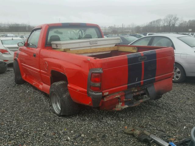 1B7HC16X4SS210516 - 1995 DODGE RAM 1500 RED photo 3