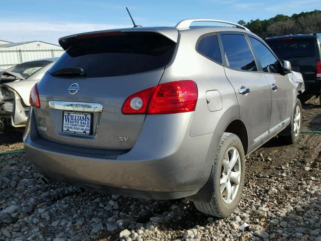 JN8AS5MTXBW568549 - 2011 NISSAN ROGUE S GRAY photo 4