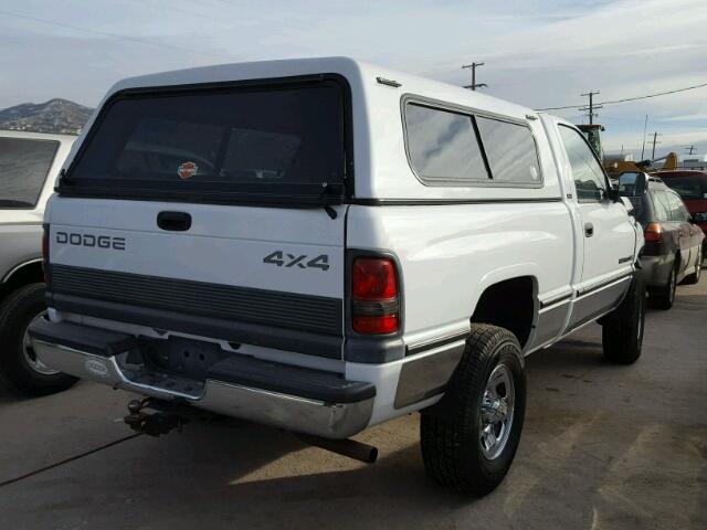 1B7HF16Y1SS300187 - 1995 DODGE RAM 1500 WHITE photo 4