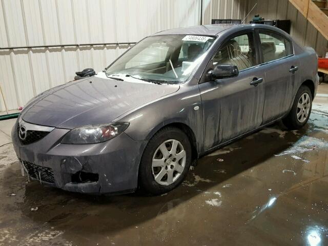 JM1BK32F471630145 - 2007 MAZDA 3 I GRAY photo 2