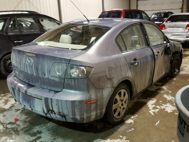 JM1BK32F471630145 - 2007 MAZDA 3 I GRAY photo 4