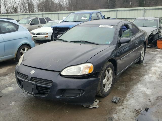 4B3AG42G22E152501 - 2002 DODGE STRATUS SE BLACK photo 2