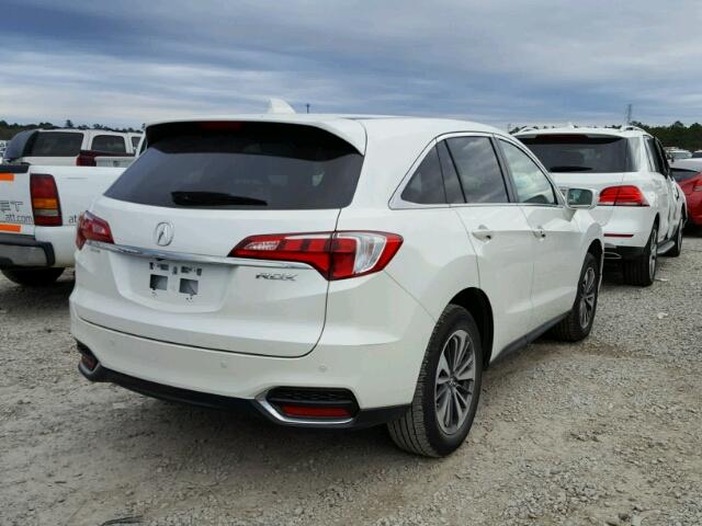 5J8TB3H77HL005301 - 2017 ACURA RDX ADVANC WHITE photo 4