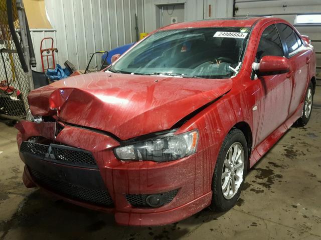 JA32U2FU3BU028419 - 2011 MITSUBISHI LANCER ES/ RED photo 2