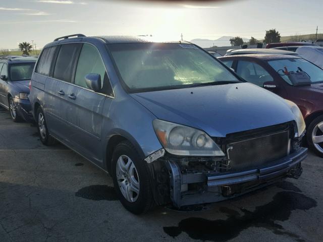 5FNRL38467B089835 - 2007 HONDA ODYSSEY EX BLUE photo 1