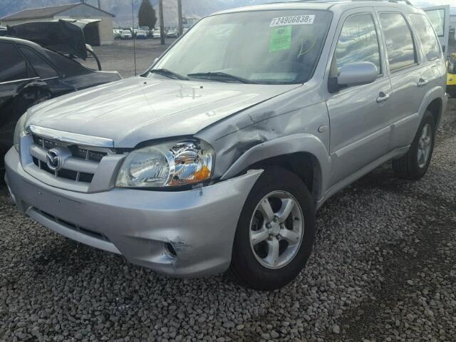 4F2YZ06185KM59782 - 2005 MAZDA TRIBUTE S SILVER photo 2