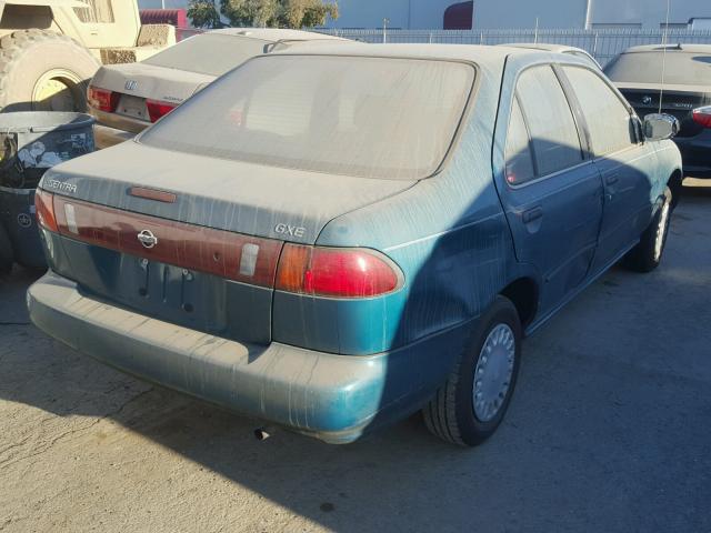 1N4AB41D3TC714172 - 1996 NISSAN SENTRA E GREEN photo 4