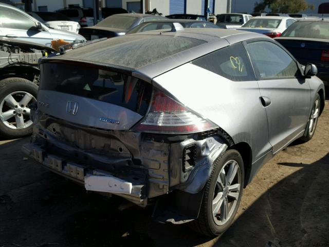 JHMZF1D4XBS001851 - 2011 HONDA CR-Z GRAY photo 4