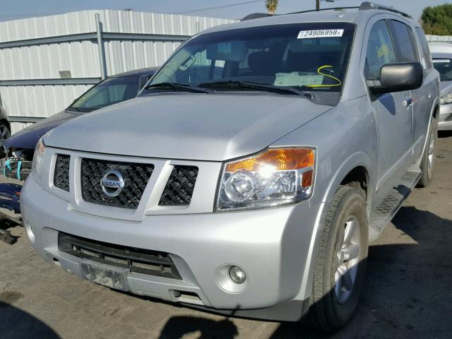 5N1AA0ND3DN600853 - 2013 NISSAN ARMADA SV SILVER photo 2