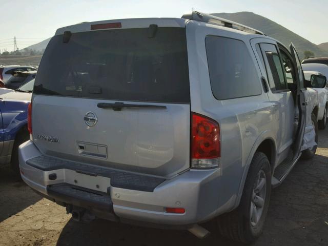 5N1AA0ND3DN600853 - 2013 NISSAN ARMADA SV SILVER photo 4