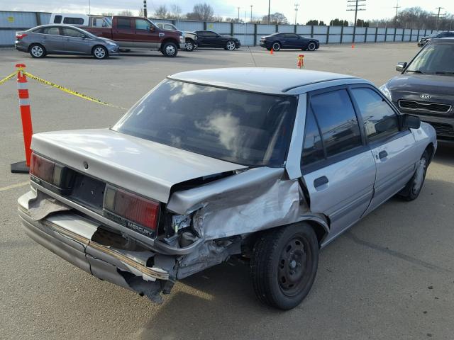 3MAPM10J9MR624189 - 1991 MERCURY TRACER GRAY photo 4