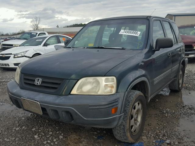 JHLRD284XXC003627 - 1999 HONDA CR-V LX GREEN photo 2