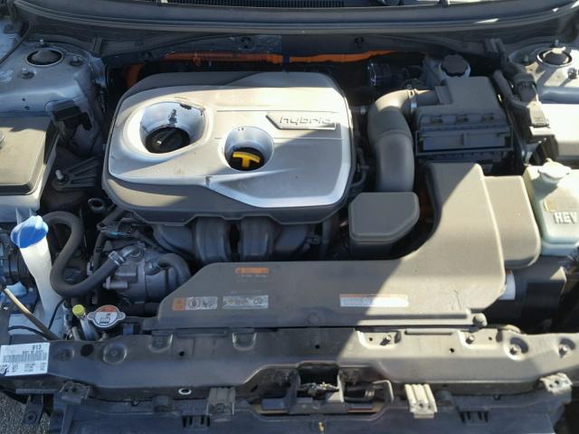 KMHE24L13GA024899 - 2016 HYUNDAI SONATA HYB SILVER photo 7