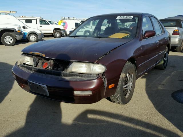 1N4BU31D5VC272555 - 1997 NISSAN ALTIMA XE MAROON photo 2