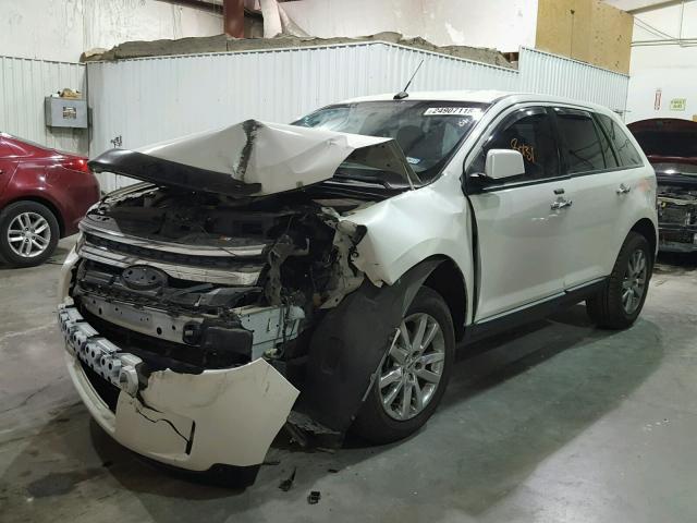 2FMDK3JC4BBA42528 - 2011 FORD EDGE SEL WHITE photo 2