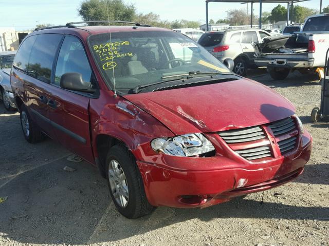 1D4GP24R96B677448 - 2006 DODGE GRAND CARA BURGUNDY photo 1