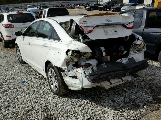 5NPEB4AC7BH249479 - 2011 HYUNDAI SONATA GLS WHITE photo 3