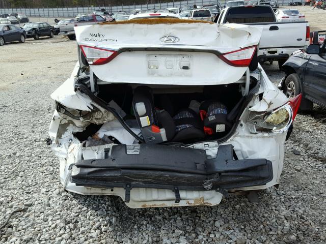 5NPEB4AC7BH249479 - 2011 HYUNDAI SONATA GLS WHITE photo 9