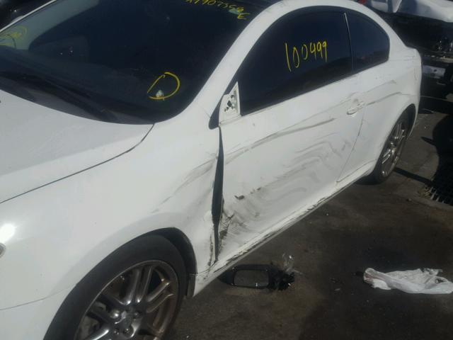 JTKDE177060088691 - 2006 TOYOTA SCION TC 白色 照片 9