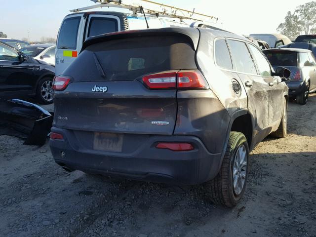 1C4PJMCB1FW734314 - 2015 JEEP CHEROKEE L GRAY photo 4