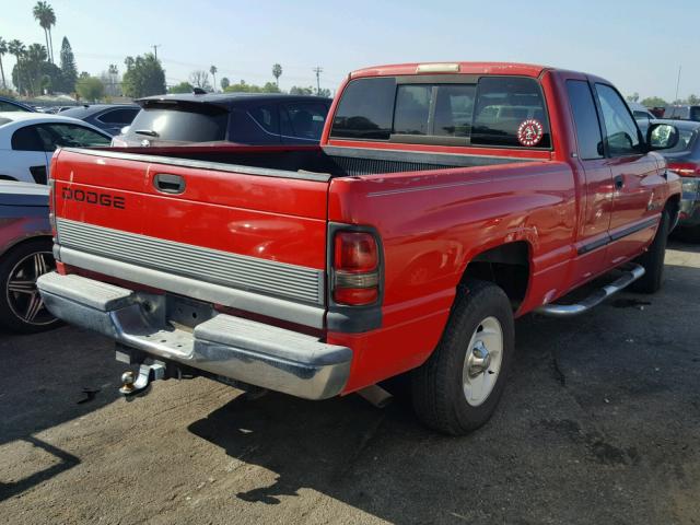 3B7HC13Z8YG160063 - 2000 DODGE RAM 1500 RED photo 4