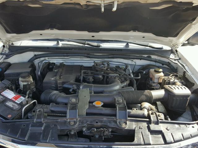 1N6BD0CT4AC418514 - 2010 NISSAN FRONTIER K WHITE photo 7