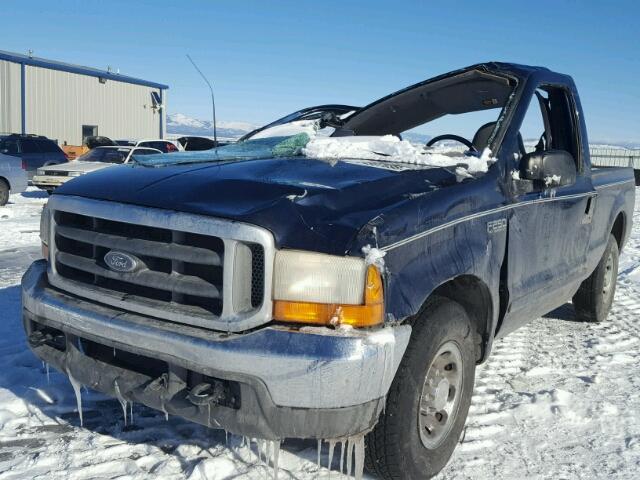 1FTNF20L11EA79726 - 2001 FORD F250 SUPER BLUE photo 2